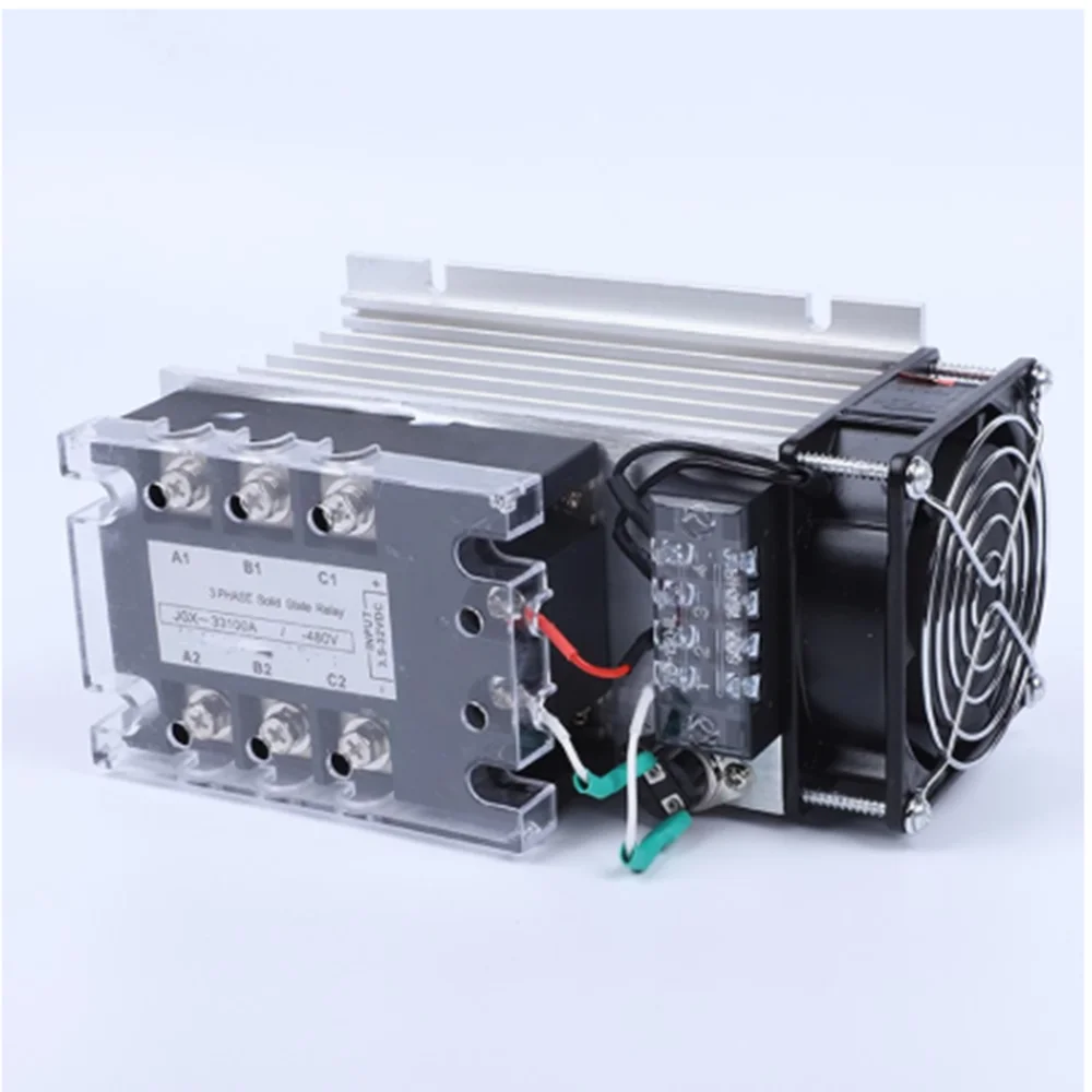 JGX-33100A Three Phase Solid State Relay AC480V 100A DC control AC SSR DC-AC With Fan and Radiator | Обустройство дома