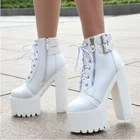 Европейскиеамериканские пикантные женские туфли на высоком каблуке для ночного клуба и бара обувь на очень высоком каблуке 15 см водонепроницаемые ботинки мартинсы на платформе