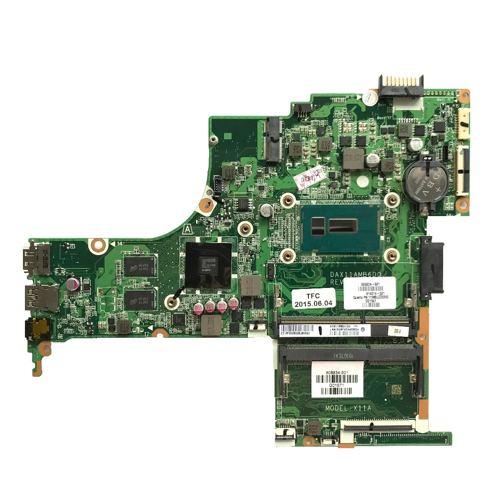 Для hp 14 &quotдюймов 14-AB Материнская плата ноутбука I5-5200U cpu R7 M360/2 GB GPU DAX11AMB6D0 806834-501