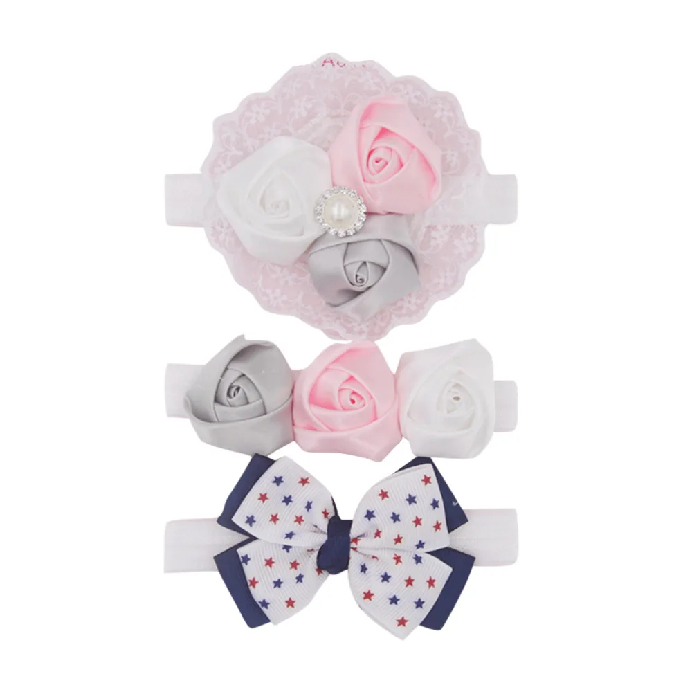 3pcs Baby Girl Headbands Hair Girls Haarband Bowknot Accessories Hairband Set Clothes Bandeau Bebe Fille | Детская одежда и обувь