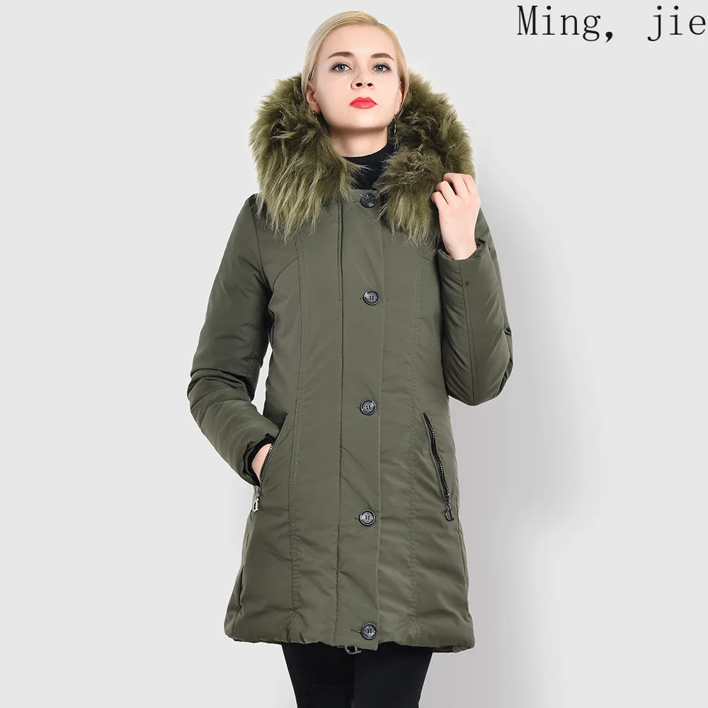 

New Style Cotton-padded Coat Women's European and American Coat Jackets for Autumn and Winter Warmth In The Long Thick Plus Size