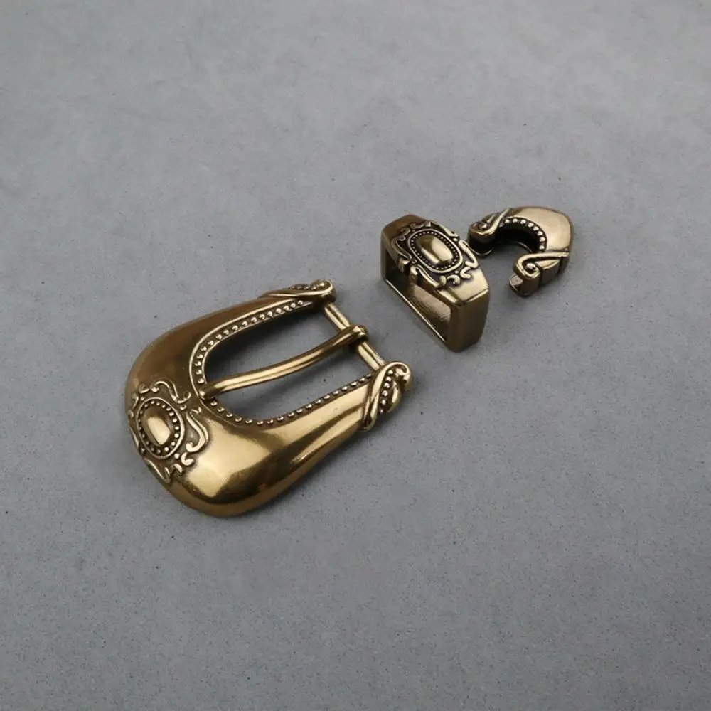 

Сделай Сам кожевенное ремесло фурнитура американская Западная Vista Мужская пряжка набор античная латунь отделка 25 мм аксессуары с металличе...