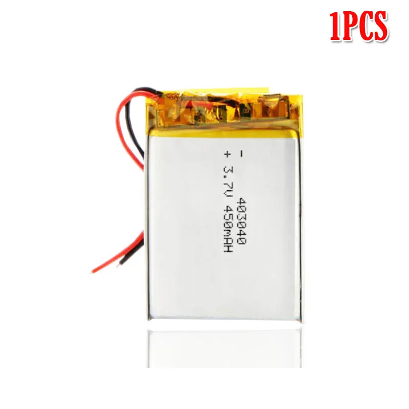 1pcs 3,7 V 450mAh 403040 литий-полимерный Li-Po литий-ионный аккумулятор для MP3 MP4 gps Bluetooth Тахограф Автомобильный видеорегистратор - Цвет: 1pcs