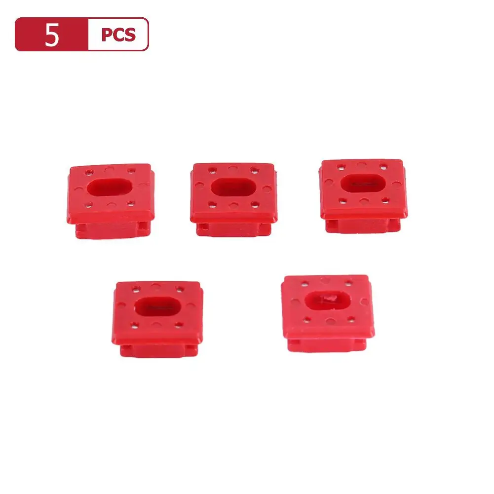 5pcs Car Interior Dashboard Dash Trim Inserts Red Insert Strip Grommets Clips Panel Fixing Buckle for BMW E46 E65 E66 E83N | Автомобили и