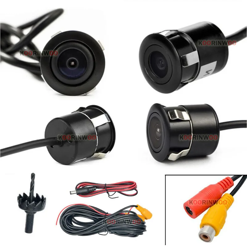 $62.28 Koorinwoo Full Kit AHD LCD Car Monitor With Camera Parking Sensors 8 Radar Buzzer Alert Starlight Parktronic 22MM Video Rearview