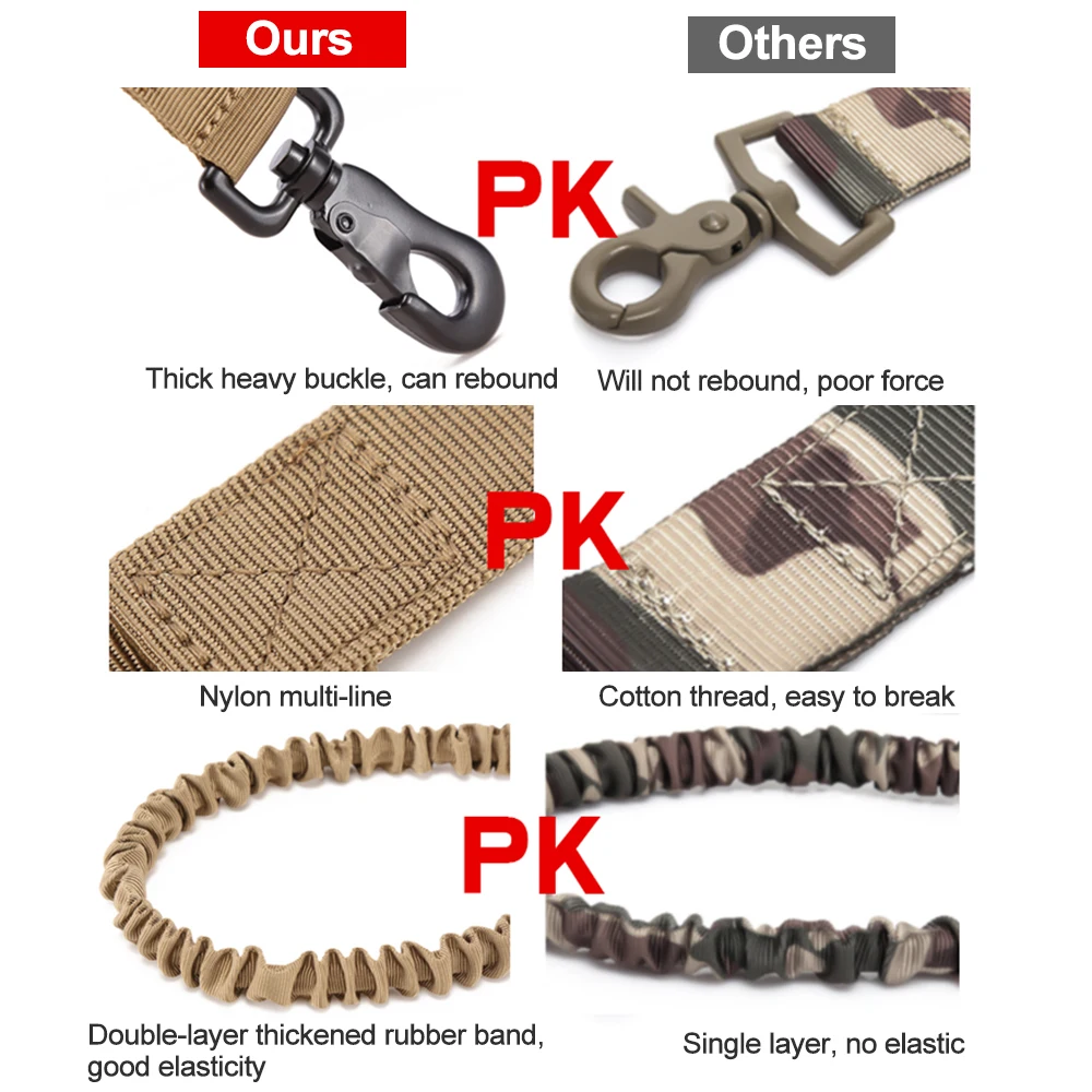 Тактический Эластичный поводок для собак и кошек Поводок домашних животных