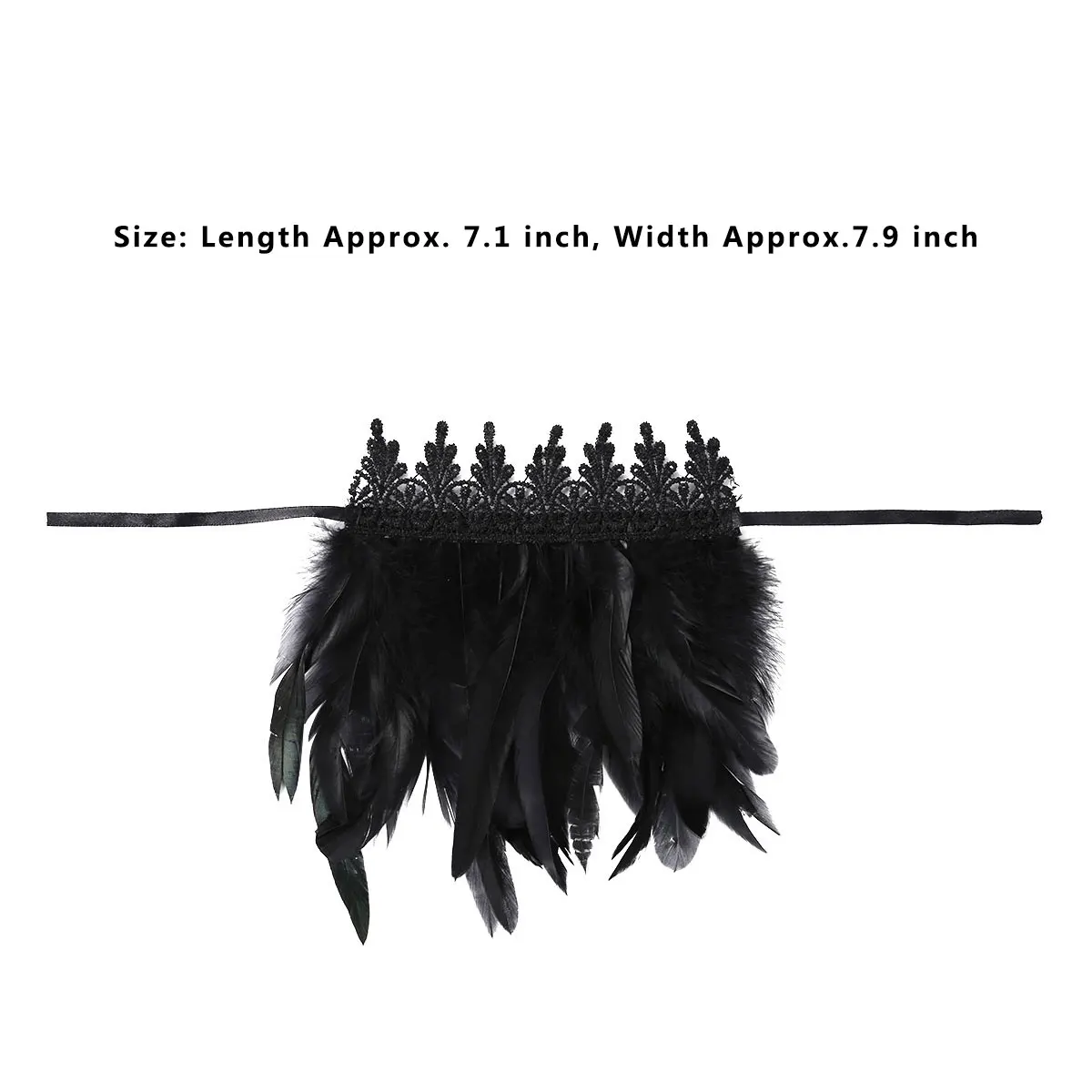 Для женщин мужчин перо наручные манжеты готический окрашенная петушиные перья