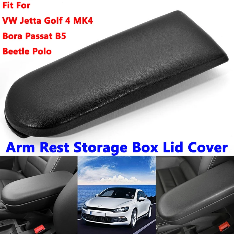 

Подлокотник для автомобиля, Центральная искусственная Крышка для VW Jetta Golf 4 MK4 Bora Passat B5 Beetle Polo