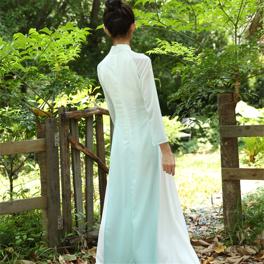 Изящные аозай 2021 новые модели летняя юбка с высокой талией для женщин Вьетнам