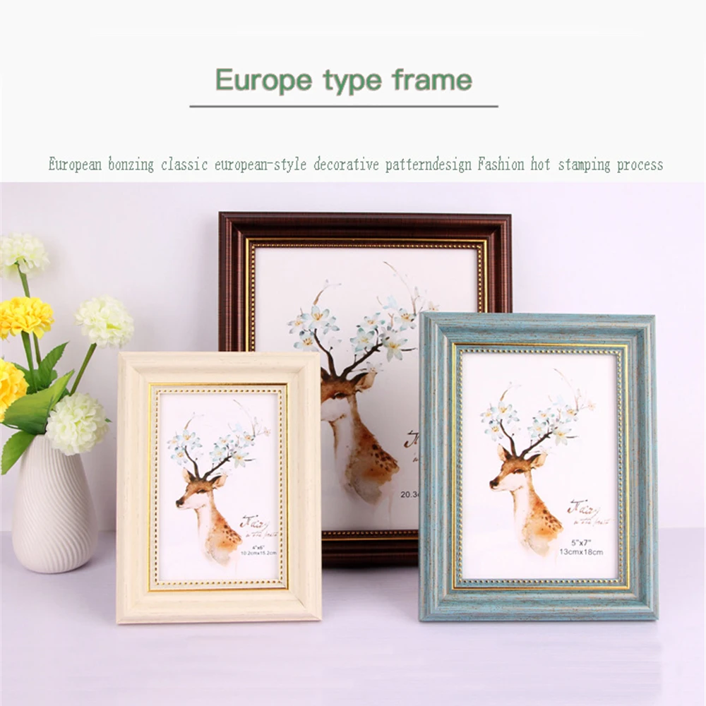 6/8/10 дюйма A4 винтажная фоторамка в Европейском стиле постер рамка из черного