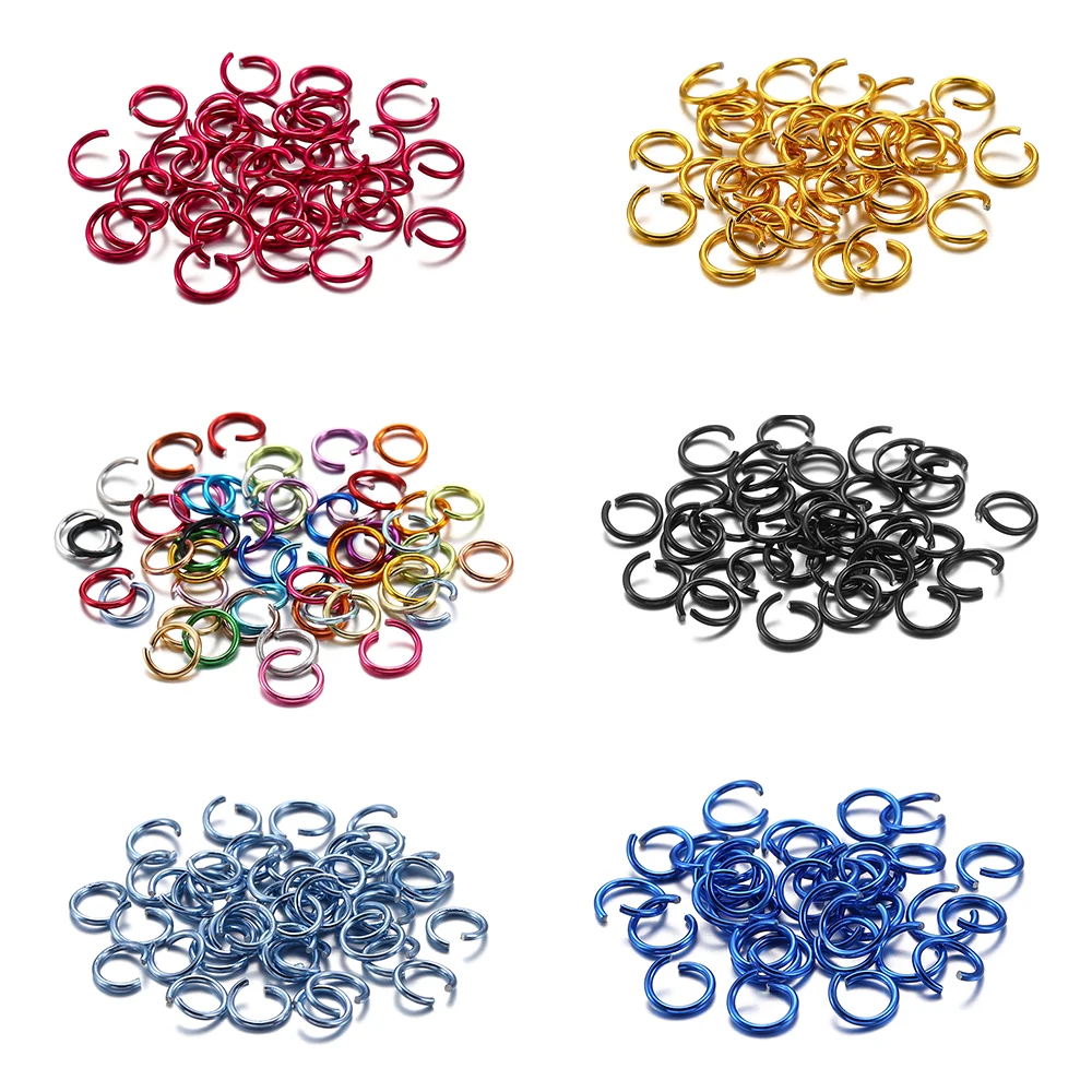 

300pcs/bag 6 8 10 mm Colorful Open Jump Rings Split Jump Ring Connector For Diy Jewelry Making Findings Accessories Supplies
