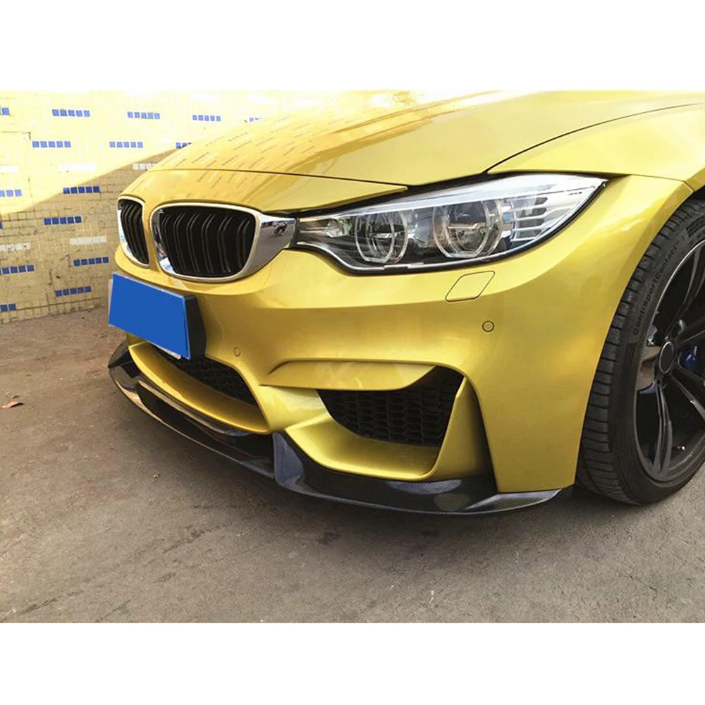 Спойлер для переднего бампера из углеродного волокна BMW F80 M3 F82 F83 M4 Sedan Coupe Convertible 2014