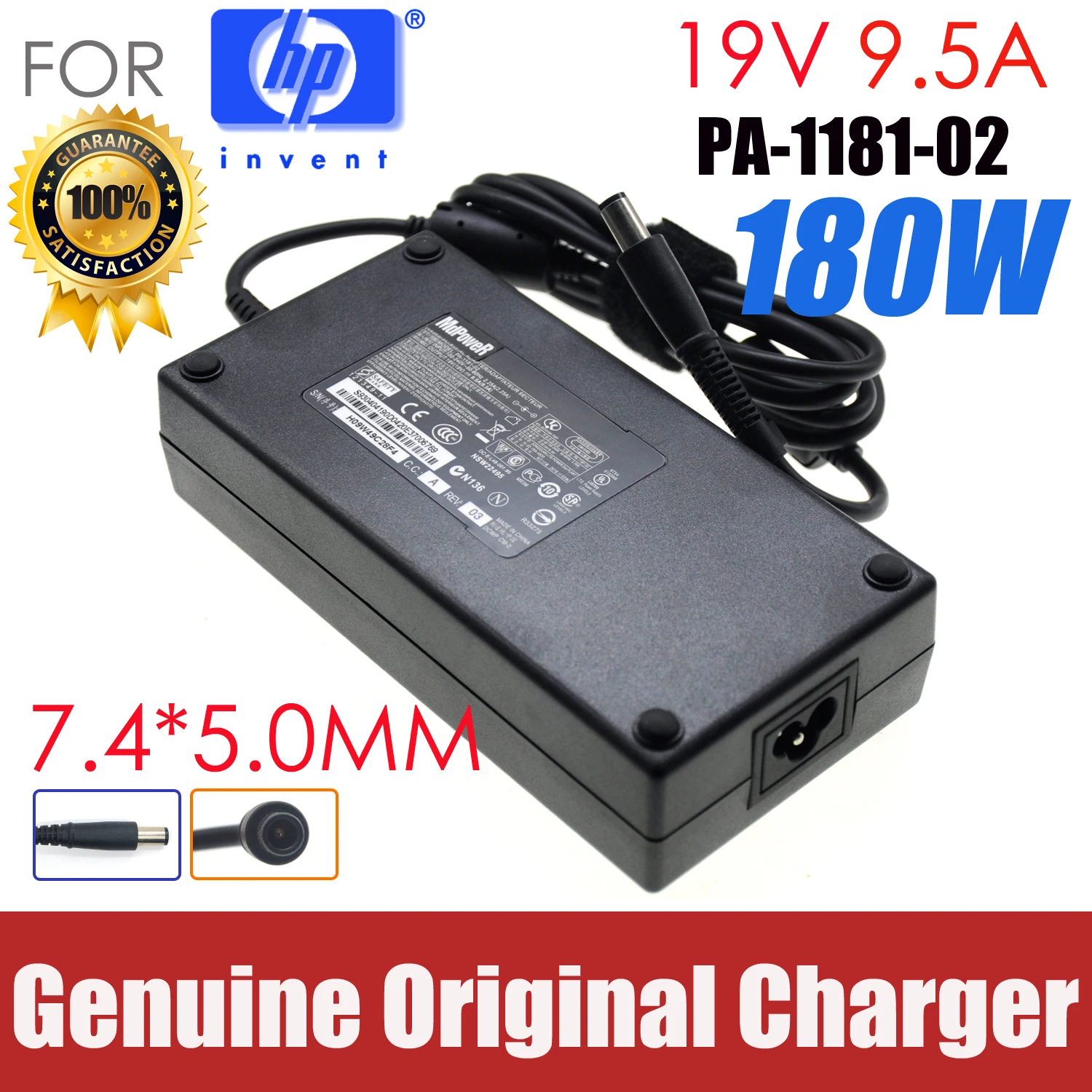 

Genuine ac power adapter for HP 397804-001 19V 9.5A DC688A 180W laptop adapter charger For ELITEBOOK Nw9440 8560W 8540W 8740W