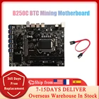 Материнская плата B250C для майнинга BTC + кабель переключателя 12xpcie на USB3.0 слот GPU LGA1151 поддержка DDR4 DIMM RAM компьютерная материнская плата