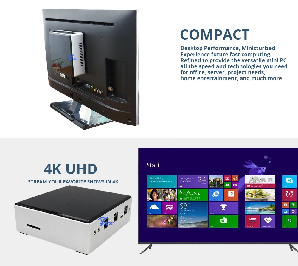 Palmsize Мини ПК Intel Core i5 8250U i7 8550U Windows 10 Pro 2* COM RS232 2* Lan с медным вентилятором WiFi HDMI VGA DP USB-C