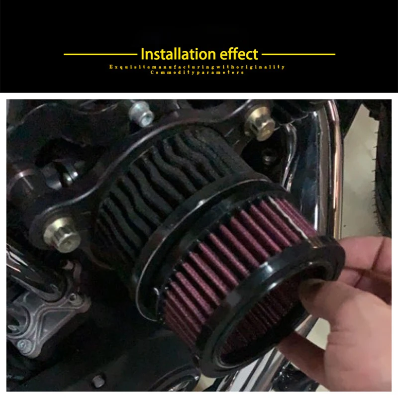 Motorcycle Air Filter Universal Replacement Cleaner Intake For Harley Sportster XL883 XL1200 X48 2004 -2018 | Автомобили и