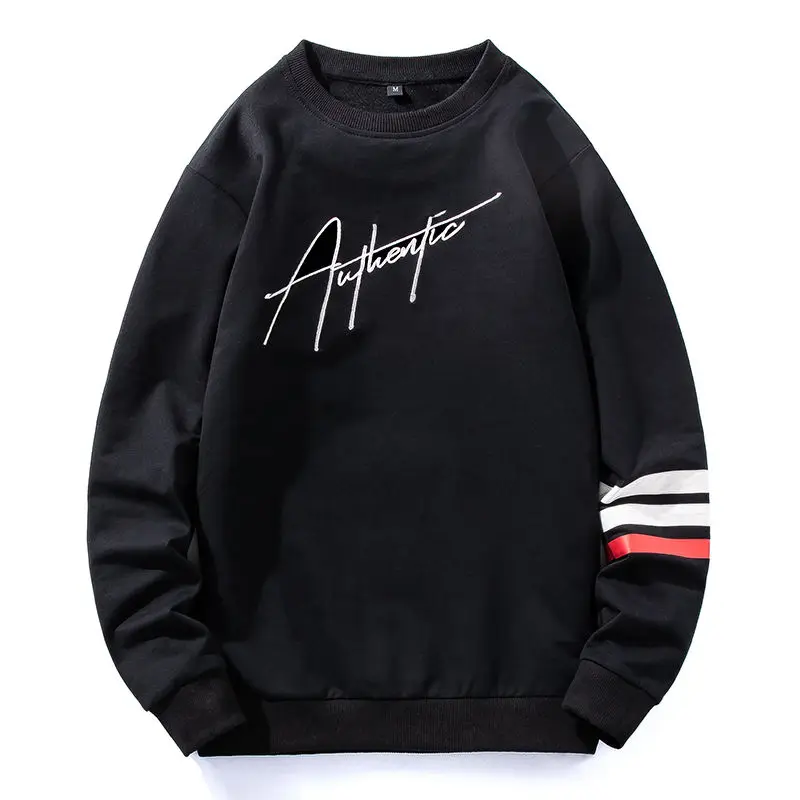 

Свитшот мужской с круглым вырезом, повседневный Свободный пуловер с надписью, спортивная верхняя одежда, весна-осень