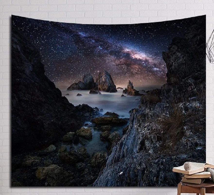 CAMMITEVER фантастическая ночь звездное одеяло облако пещера Лес Дерево снег горы