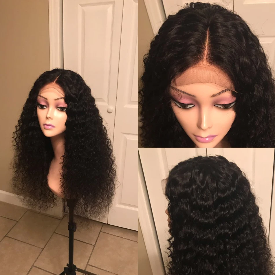 Brazilian Deep Wave Wig Lace Front Human Hair Wigs Pre Plucked Lace Wig For Women Sunlight Natural Remy 13x4 Lace Front Wigs