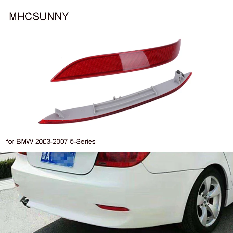 Светоотражатель для заднего бампера BMW 2003-2007 5-Series E60 E61 525i 528i 530i 535i 545i