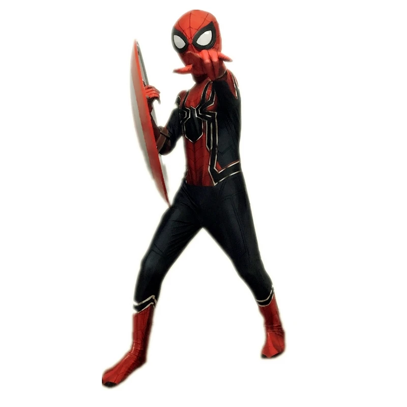 Детский костюм для косплея Железный Человек-паук зентай Возвращение домой