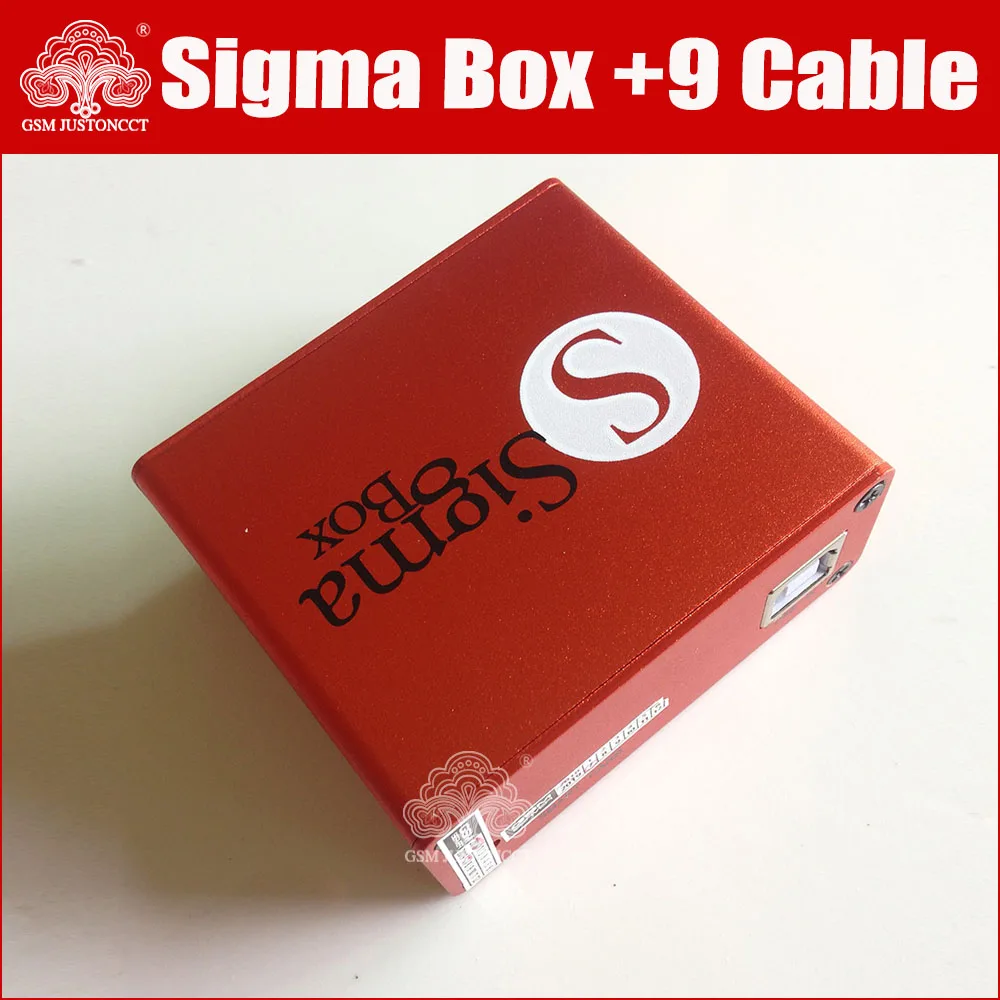 Оригинальная Новая sigma box с 9 кабелями в упаковке 1 + 2 3 4 5 активация для t MTK-на базе