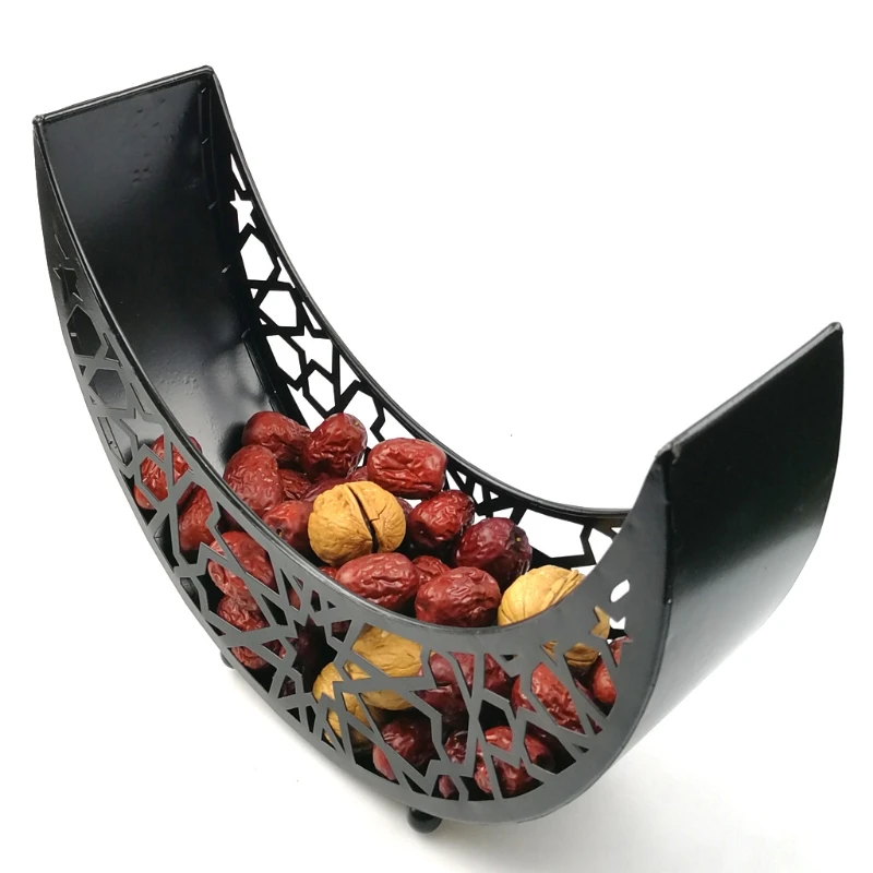 

H051 Eid Mubarak Moon Star Serving Tray Dessert Food Storage Container Tableware Ramadan Muslim Islamic Festival Party Supplies