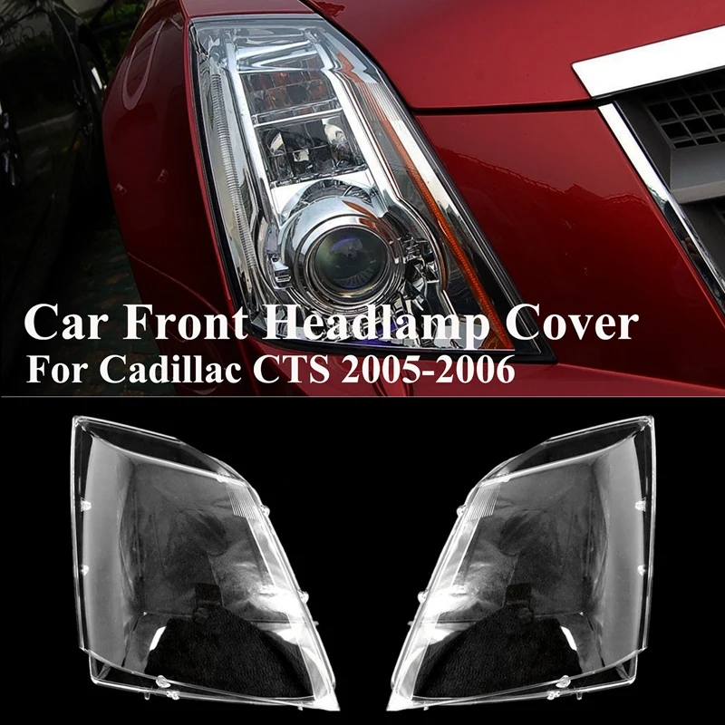 

Car Front Head Light Lamp Cover, for Cadillac CTS 2005-2006 Waterproof Headlight Shell Cover