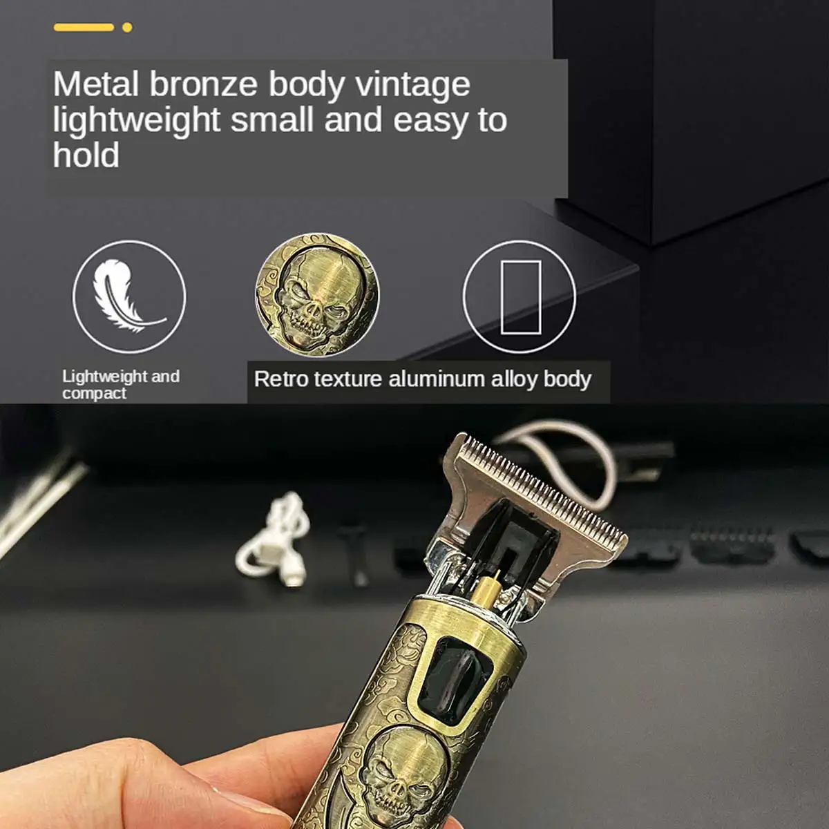 Триммер для бороды с жк экраном 2021 машинка стрижки волос беспроводная триммер