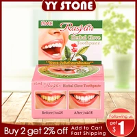 25g toothpaste teeth tooth whitening natural coconut herb clove mint flavor tooth paste kit dentifrice remove stain cleaning