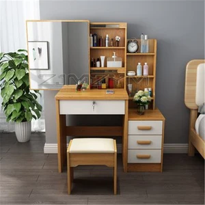 Multifunctional modern simple dressing table small mini dressing table simple light luxury dressing table with LED light Multifunctional modern simple dressing table small mini dressing table simple light luxury dressing table with LED light