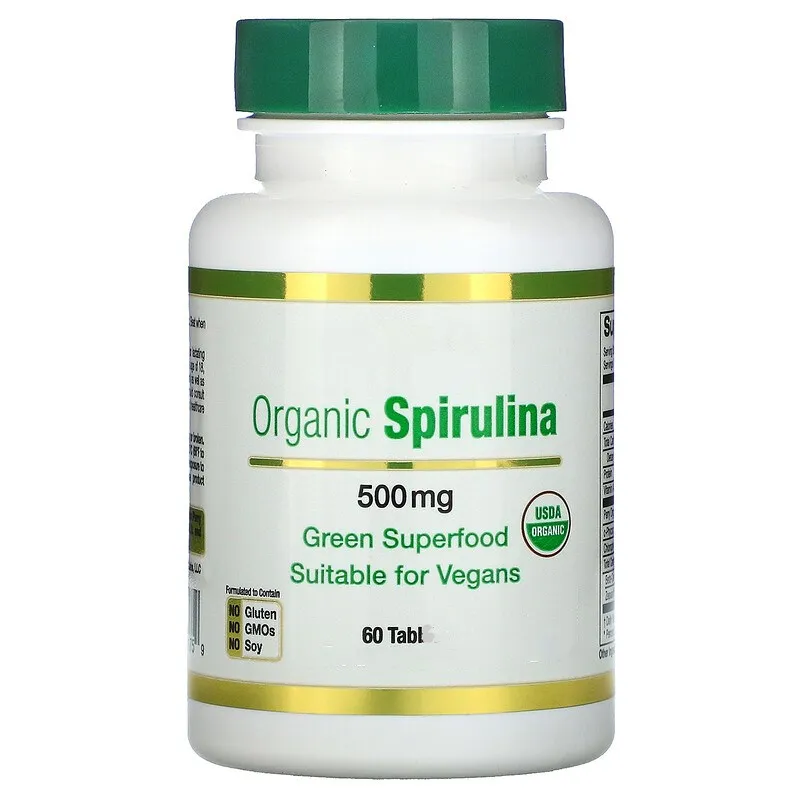 

Organic Spirulina 500 mg*60 Tabls/bottle - USDA Organic
