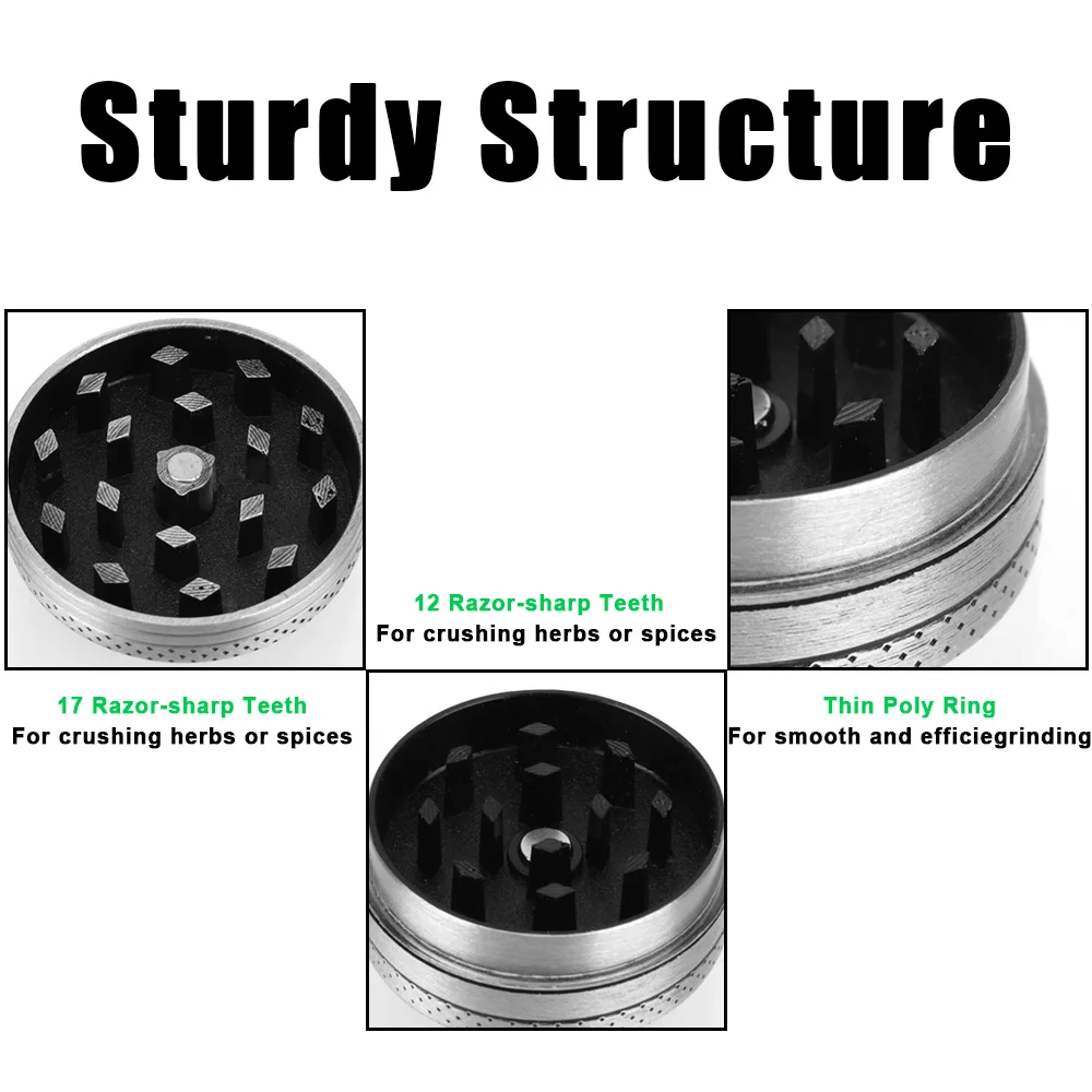 2 слоя Мини милый дробилка табак трава шлифовальный станок металлический
