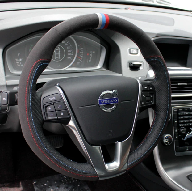 

Сделай Сам, сшитая вручную замшевая кожа, искусственная кожа для Volvo C30 S40 S80 XC60 XC90 V60