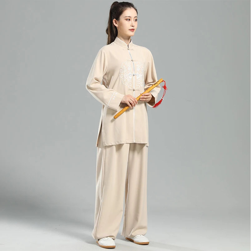 Новинка Тай Чи Мужская и женская униформа для боевых искусств цигун Утренние