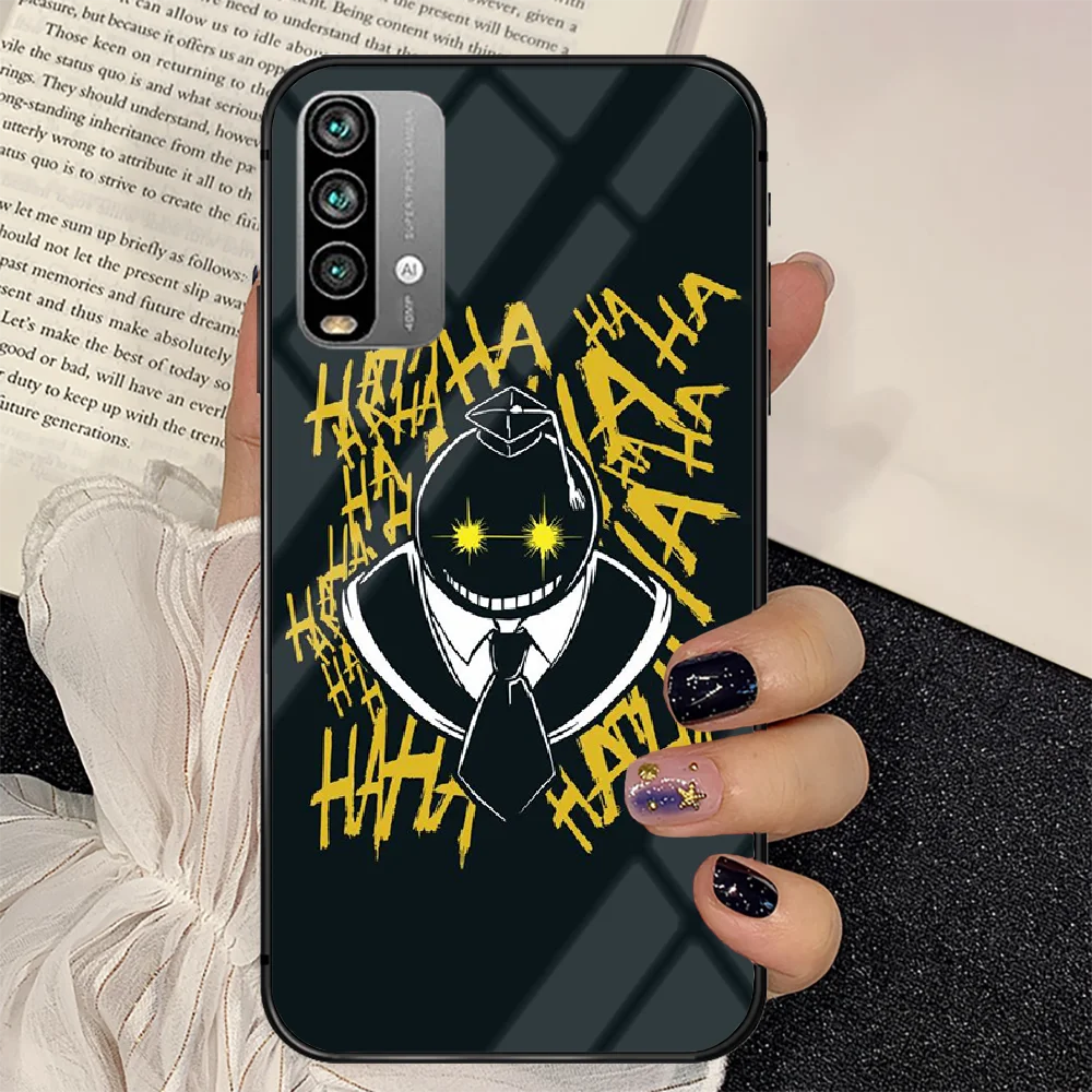 

Anime Assassination Classroom Phone Tempered Glass Case Cover For Xiaomi Redmi note k 7 8 9 10 30 40 A C T S Pro Tpu Shell Phone