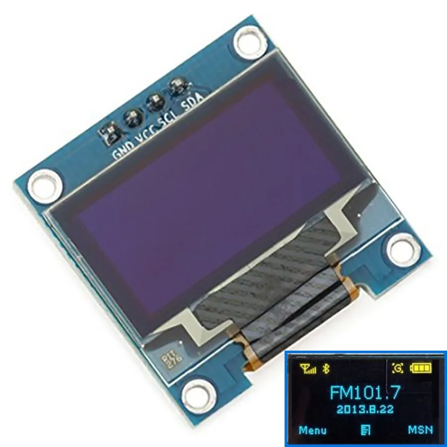 Оптовая продажа 0 96 дюймов 4pin OLED модуль SSD1306 Привод IC 128*64 I2C IIC связь|oled module|ssd1306 oled0.96
