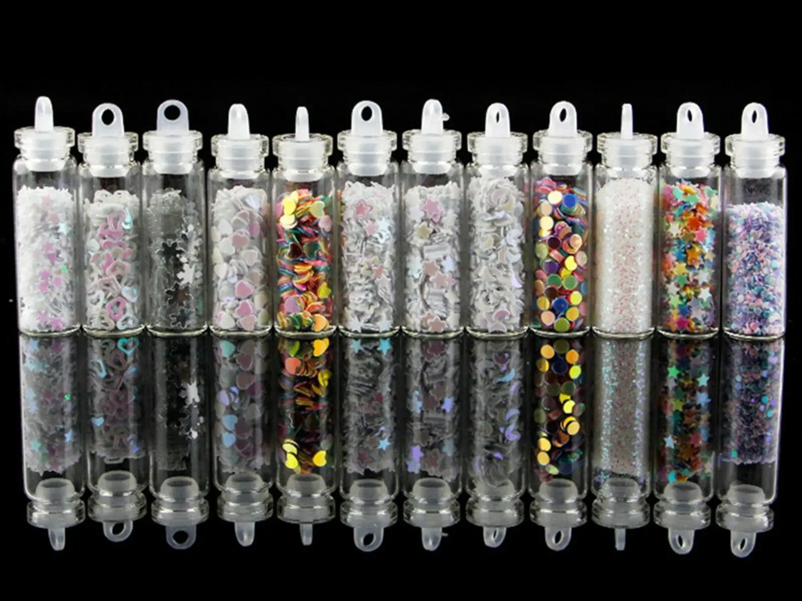 12 бутылок ассорти мини стеклянный флакон очарование Нейл-арт же цвет набор