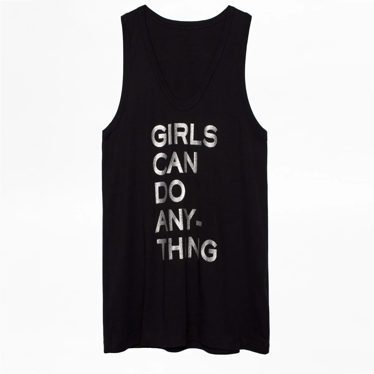 

Silver Letter Chic Tank Tops Women Summer Sleeveless U Neck Simple Cotton Camis Casual Vintage Cozy Streetwear Vests 2021