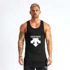 Лидер продаж 2021, модная брендовая одежда для спортзала, бодибилдинг, хлопковые майки для мужчин, летняя майка без рукавов