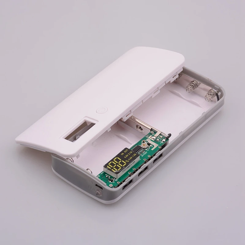 5x18650 чехол для портативного зарядного устройства 3 USB порта портативное зарядное