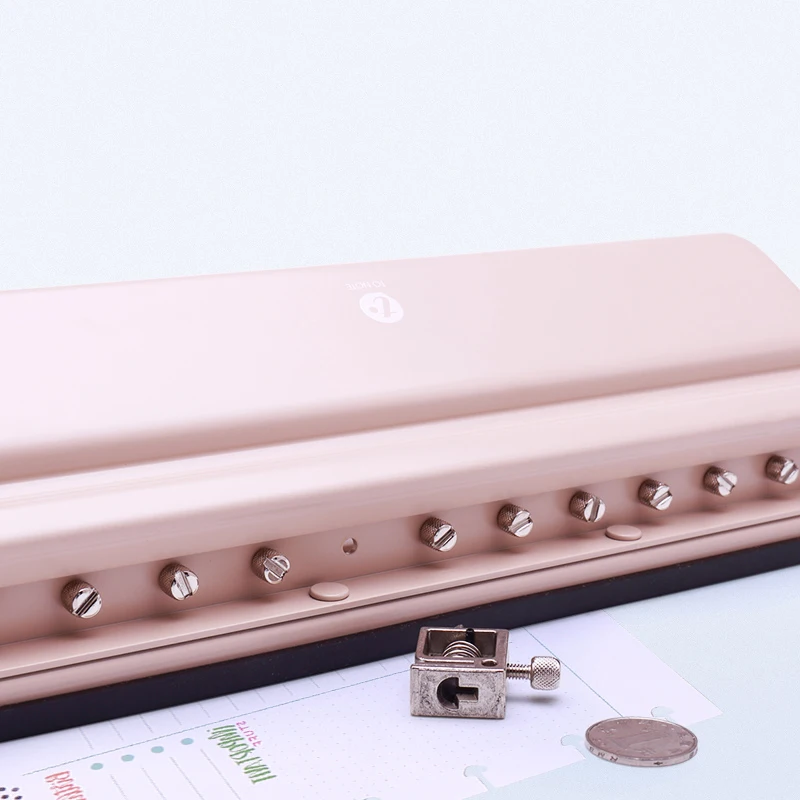 Дырокол с 12 отверстиями рычаг для отверстий в грибах регулируемый