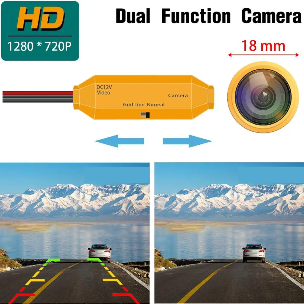 

Rear View Camera for BMW X1 F48 F49 X3 G08 3er F34 G20 G28 5er G30 G38 2018-2020, Backup Camera Night Vision Camera HD 1280x720p