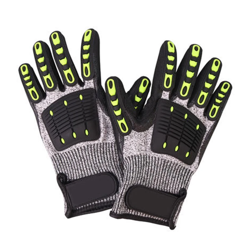 

Cut Resistant Anti-Vibration Gloves Oil TPR Safety Working Glove Anti-Cut Shock Absorbing Mechanics Impact Resistant Gloves