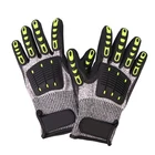 Защитные перчатки с защитой от вибрации, защитные рабочие перчатки TPR с защитой от ударов, амортизирующие ударопрочные перчатки
