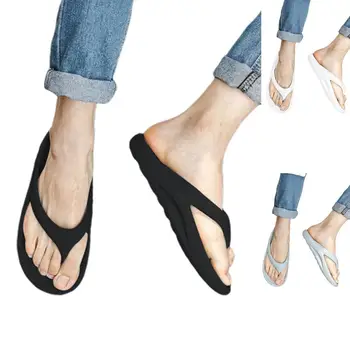 Flip-flops women's orthopedic thick-soled flip-flops wide-footed men's and women's summer beach shoes 1