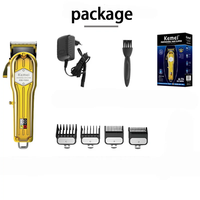 Профессиональная Металлическая машинка для стрижки волос Kemei мужской
