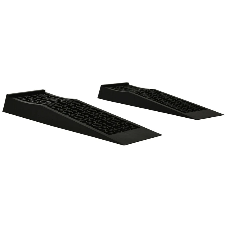 

2PC Black 3000KG Heavy Duty Car Ramps Long Antiskid Working Ramp Auto Oil Changing Repair Maintenance Jack Lift Tools