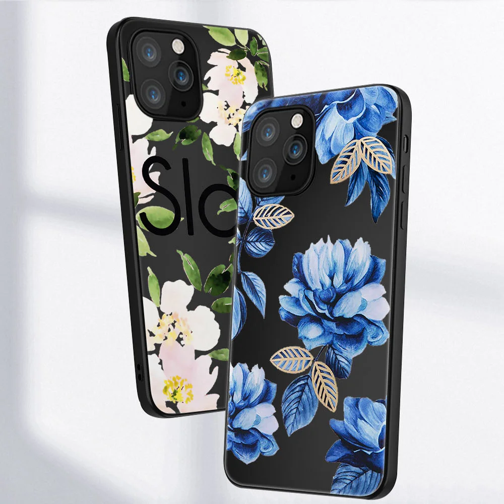 

Rose Chrysanthemum Case For iPhone 11 12 Pro Max Mini Cover for iPhone X XR XS MAX 7 8 6 6S Plus 5 SE 2020 Soft TPU Phone Fundas
