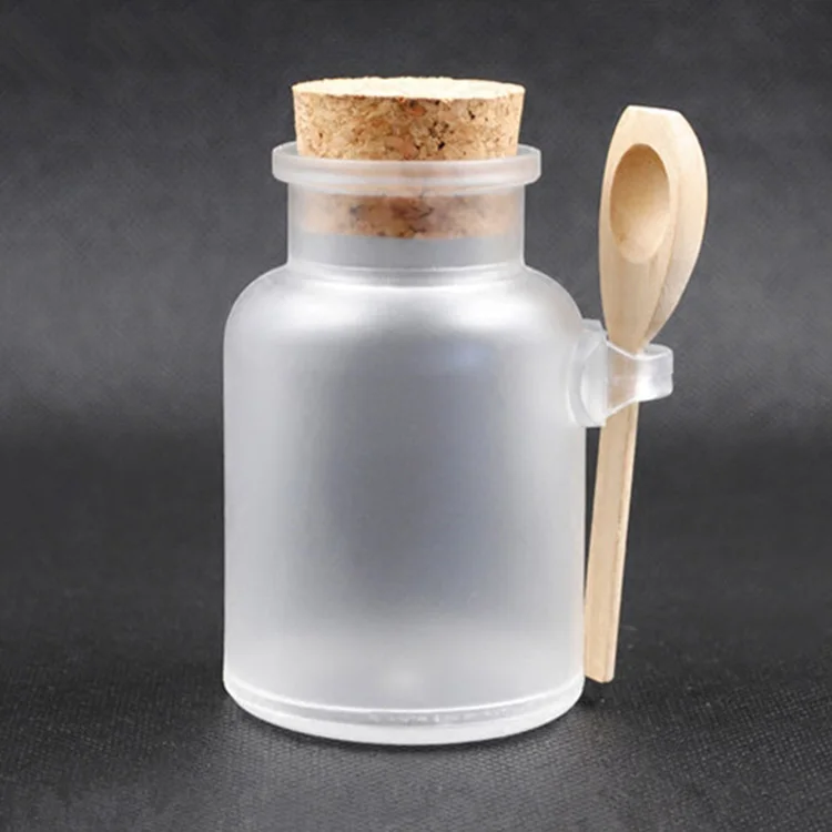 Прозрачная пустая пластиковая соль для ванны семейная бутылка банка с